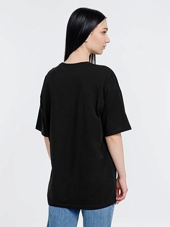 Футболка оверсайз унисекс Big Haul, черная, размер S