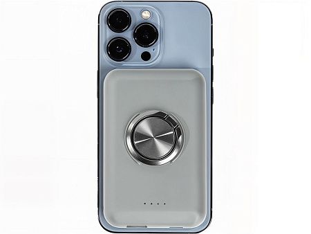 Магнитный беспроводной внешний аккумулятор с быстрой зарядкой QC/PD 20 Вт «MagnetIQ», 5000 mAh