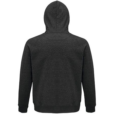 Толстовка унисекс Stellar, черный меланж, размер L