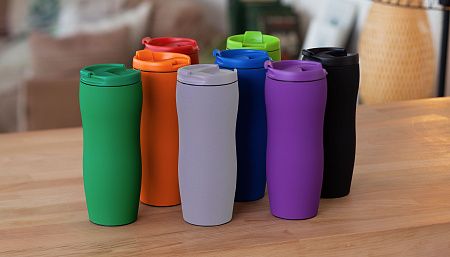 Термостакан "Монтана" 400 мл, покрытие soft touch