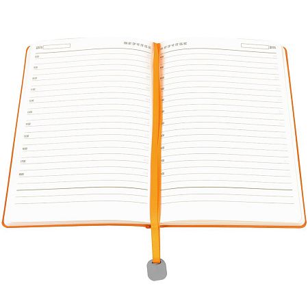 Ежедневник A5 недатированный Farfalla в мягком переплёте, оранжевый