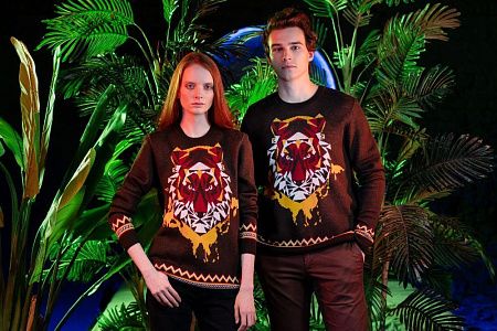 Джемпер Totem Tiger, коричневый, размер M