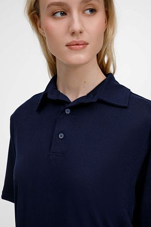 Рубашка поло унисекс Senti, темно-синяя, размер L