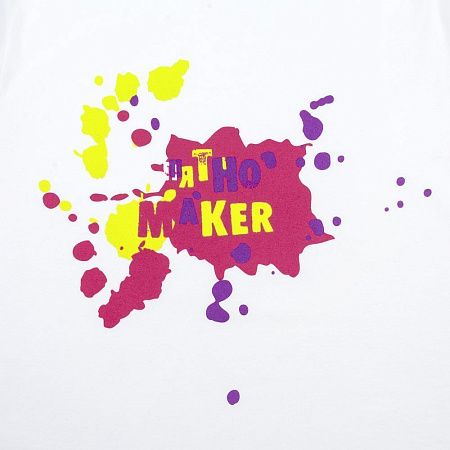 Футболка детская «Пятно Maker», белая, размер 4 года (96-104 см)