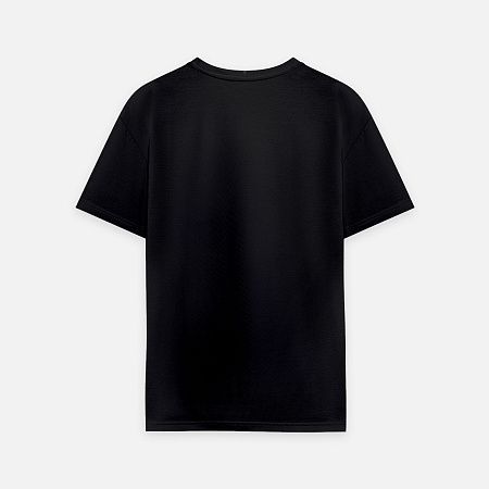 Футболка унисекс премиум AURA, 100% хлопок 200гр. черный, размер XS/S