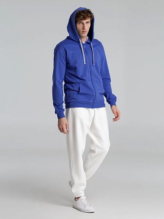Толстовка на молнии с капюшоном Unit Siverga , ярко-синяя, размер XS