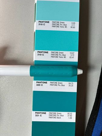 Ручка шариковая Alana, пластиковая, белая/бирюзовая