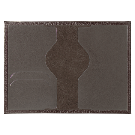 Обложка для автодокументов Leather Sky Flotter Sun из натуральной кожи, коричневая