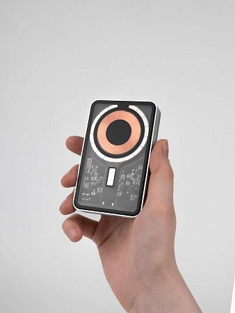 Магнитный беспроводной аккумулятор Cooper Ergo 5000 мАч, серебристый