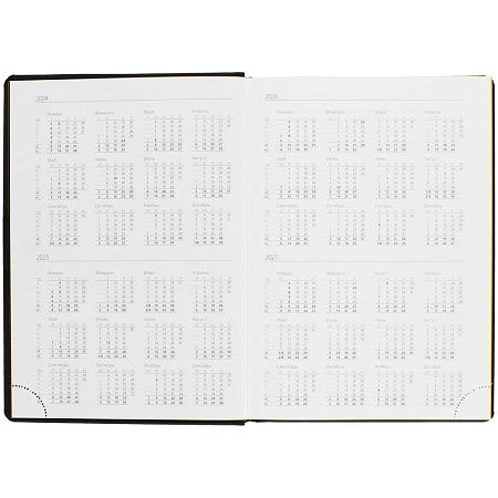 Ежедневник Mobile на заказ, недатированный, черно-желтый