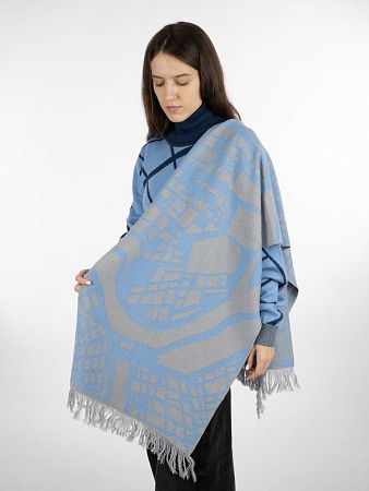 Палантин с бахромой на заказ Rinn Fint, полушерсть