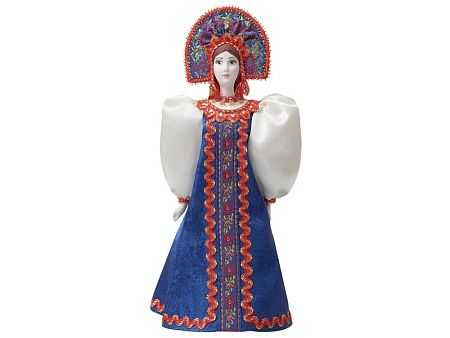 Подарочный набор: кукла фарфоровая, мёд с миксом из орехов