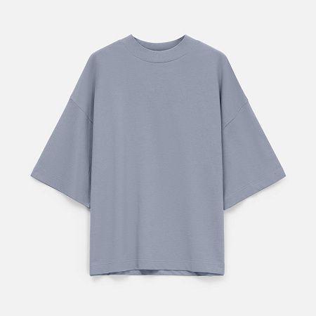 Футболка оверсайз унисекс T9, серая, размер M/L