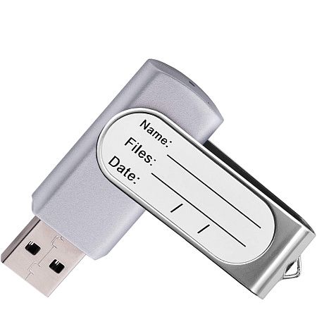 Флешка TWIST STICKER Серебристая 4110.06.32ГБ