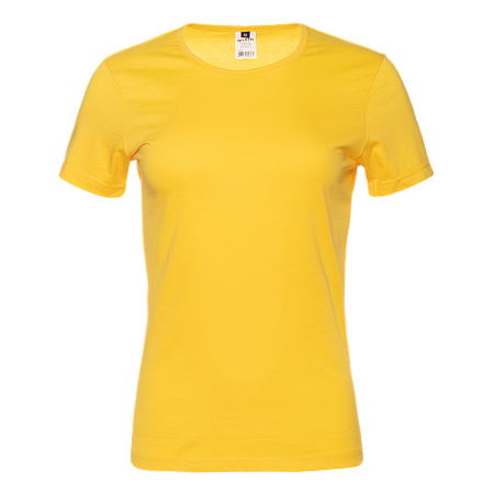 Футболка женская STAN хлопок 150, 02W, Жёлтый,  (12/1)  (42/XS)