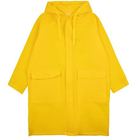 Дождевик детский RainDrop Kids, желтый, размер 8 лет (118-128 см)