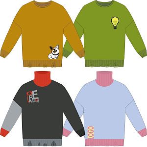 Свитер оверсайз Tricksy Net Grunge на заказ, акрил