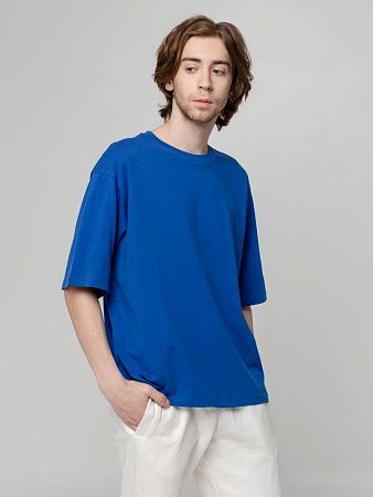 Футболка унисекс оверсайз Street Vibes, ярко-синяя, размер XS/S