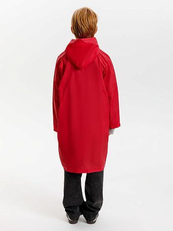 Дождевик детский RainDrop Kids, красный, размер 10 лет (130-140 см)