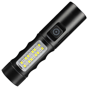 Фонарь Tools York, алюминиевый, аккумуляторный, с зарядкой type-c, черный