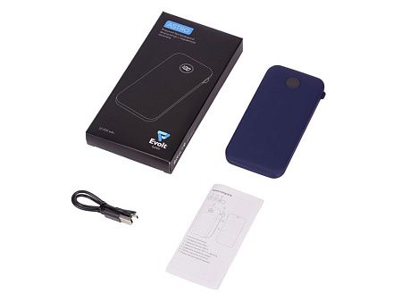 Внешний беспроводной аккумулятор с подсветкой лого «Astro», soft-touch, 10000 mAh