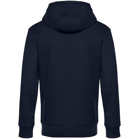 Толстовка с капюшоном унисекс King, темно-синяя, размер M