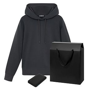 Набор с одеждой ALEX (худи, аккумулятор), черный, XL