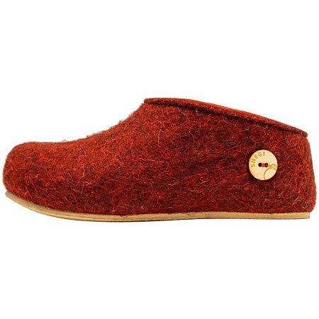 Домашние валенки Cant, красно-коричневые (терракот), размер 42