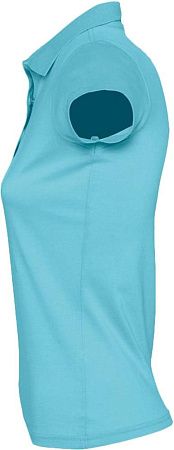 Рубашка поло женская Prescott Women 170, бирюзовая, размер S