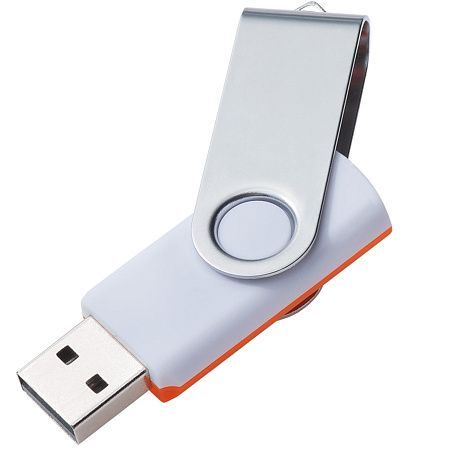 Флешка TWIST MIX Бело-оранжевая 4012.07.05.16ГБ3.0