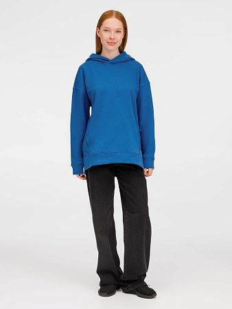 Худи оверсайз унисекс Tolla, синее (джинс), размер XL/2XL