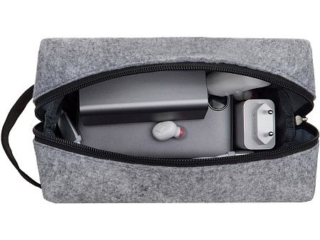 Органайзер для электроники и проводов «Felt» из RPET-фетра с ручкой