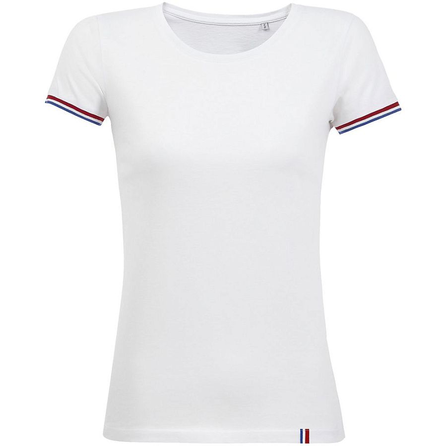 Футболка женская Rainbow Women, темно-синяя с ярко-синим под нанесение