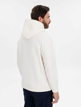 Худи оверсайз унисекс Snuggie, молочно-белое, размер XS/S