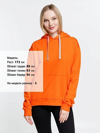 Толстовка с капюшоном Kirenga, оранжевая, размер XS
