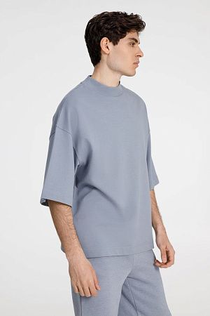 Футболка оверсайз унисекс T9, серая, размер M/L