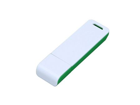 USB 2.0- флешка на 64 Гб с оригинальным двухцветным корпусом