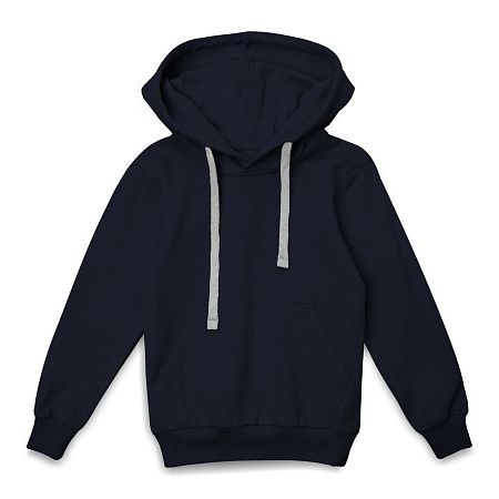 Толстовка с капюшоном детская Kirenga Kids, темно-синяя, размер 14 лет (154-164 см)
