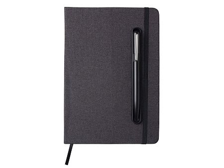 Блокнот А5 «NotaBene» с металлической шариковой ручкой и подставкой для телефона