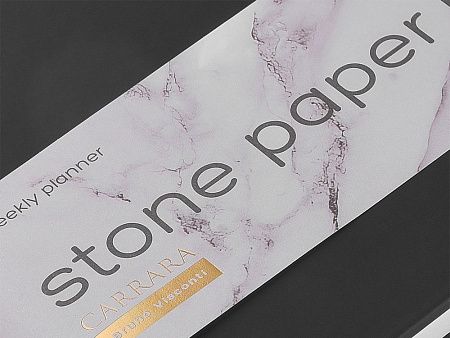 Еженедельник с каменной бумагой А5+ «Carrara»
