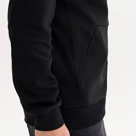 Толстовка на молнии с капюшоном MATEO черная, размер XXL