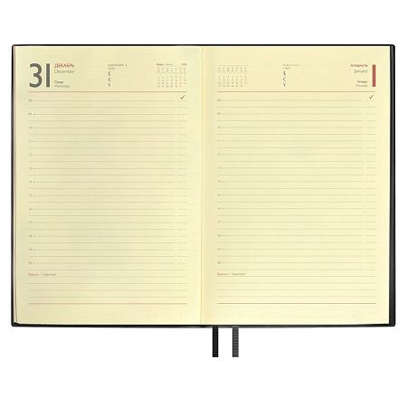 Ежедневник Merida, датированный, черный