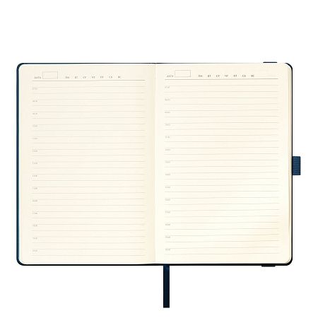 Ежедневник Alpha недатированный, синий/голубой