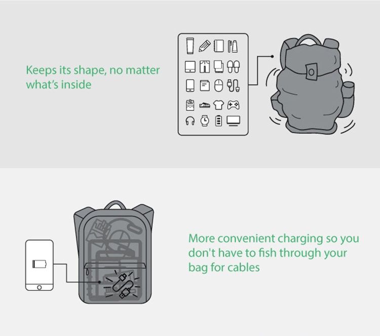 Рюкзак KORIN ClickPack X 45х32х15,5 см, с клапаном