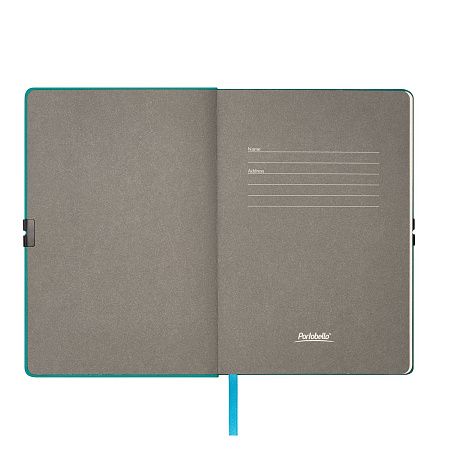 Ежедневник In Velour недатированный, бирюзовый