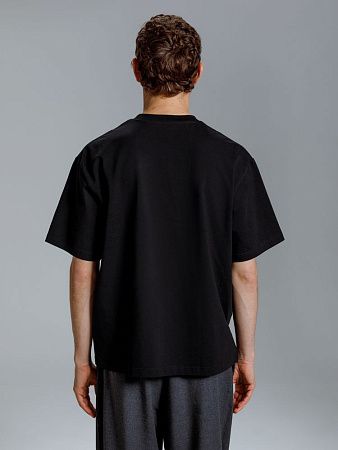 Футболка оверсайз Kangas, черная, размер XS/S