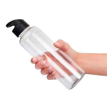 Бутылка для воды MINI BINGO 550мл. Прозрачная с черным 6271.20.08