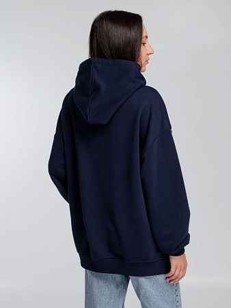 Худи оверсайз Kulonga Comfort, темно-синее, размер XS/S