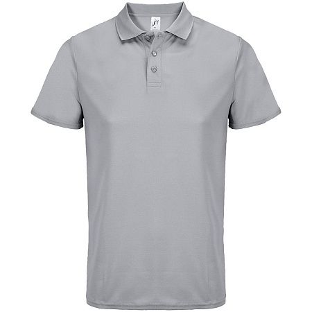 Рубашка поло унисекс Pitcher, серая, размер XS