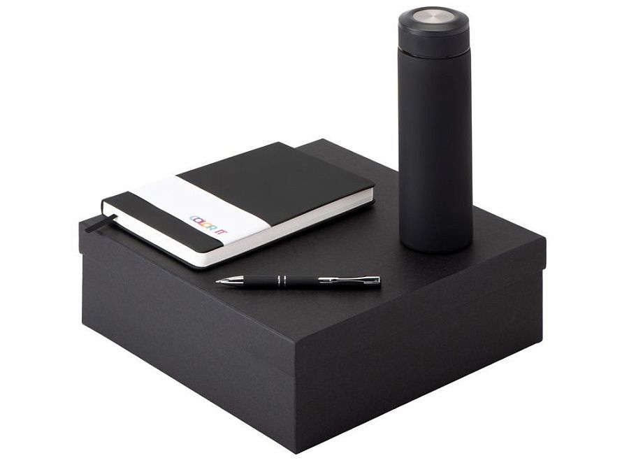 Подарочный набор "Color it" с блокнотом, металлической ручкой и термосом